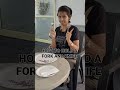 HOW TO EAT WITH FORK AND KNIFE | ETIQUETTE AND MANNERS | RESTAURANT ETIQUETTE | NDA #shorts #nda