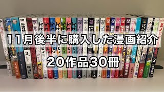 【漫画購入品紹介】11月後半に購入した漫画紹介！