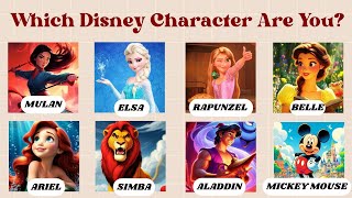 ✨ Which Disney Character Are You? | Fun Personality Quiz Game (Requested)✨| @quizgalaxtopia
