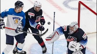 USA - Suomi U20 MM Semifinaali  Highlights