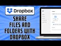 How To Share Files and Folders With Dropbox (easy)