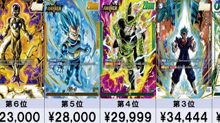 【ドラゴンボール新弾】烈火の闘気　フラゲ相場ランキング　発売日前日