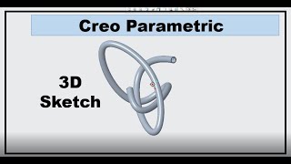 Creo Parametric 3D sketch (Pipe tube, hydraulic hose)