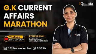 XAT 2024 GK Current Affairs Marathon Session by Sheva Khan | iQuanta XAT 2024 GK Session