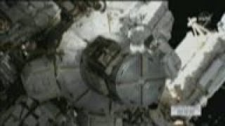 NASA astronauts conduct spacewalk on ISS
