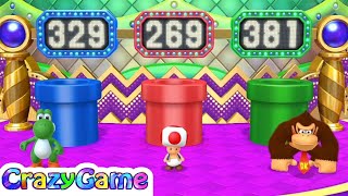 Mario Party 10 Coin Challenge - Yoshi vs Toad vs Donkey Kong 3 Player | Crazygaminghub