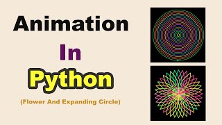 Beautiful Flower And Expanding Circle Animation with Turtle Graphics in Python
