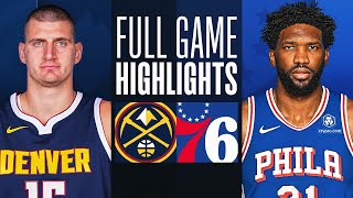 NUGGETS at 76ERS | FULL GAME HIGHLIGHTS | January 16, 2024