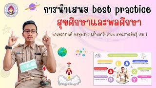 การนำเสนอ best practice สุขศึกษาและพลศึกษา นายสงกรานต์ พลพุทธา ร.ร.ถ้ำปลาวิทยายน สพป.กาฬสินธุ์ เขต 1