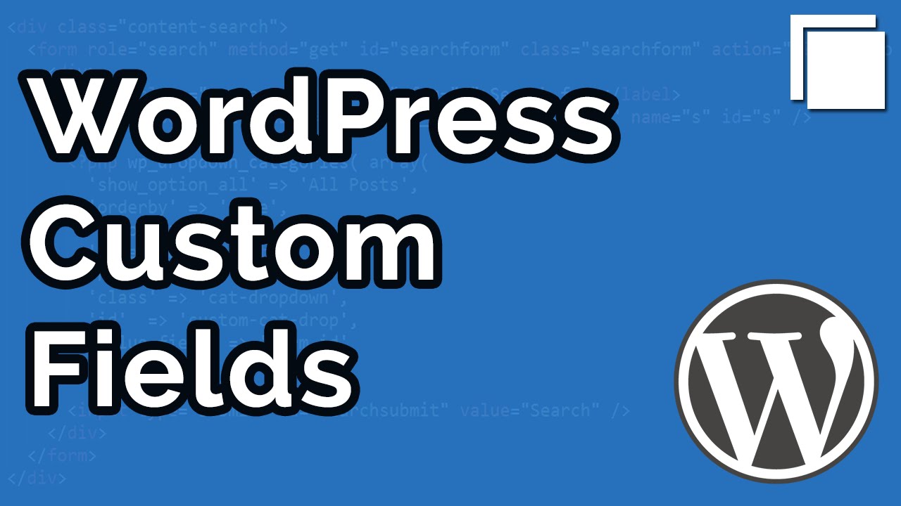 How To Create Custom Fields In WordPress Without Plugins Tutorial - YouTube