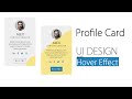 How to Make Profile Card using HTML and CSS - UI Design | csPoint web designing tutorials