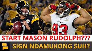 Pittsburgh Steelers Rumors Mailbag: Start Mason Rudolph Over Mitch Trubisky? Sign Ndamukong Suh?