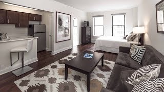 Tour a model studio apartment on the Gold Coast / Streeterville border