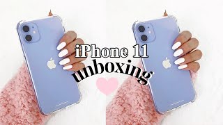 LAVENDER iPhone 11 Unboxing + First Impressions♡ *extra lol*