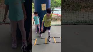 籃球基本動作練習 繩梯練習1 #drill #sports#Agility Ladder #basketball