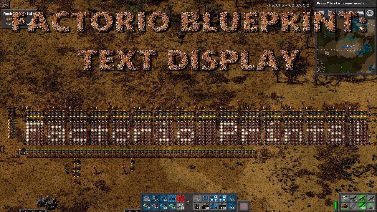 Factorio Text Display Youtube