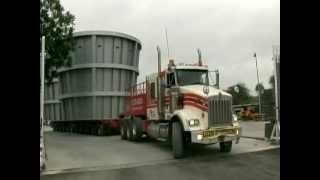 Transportación de Horno Shaft. Gruas Abc