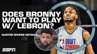 Have we asked what BRONNY wants?! - Austin Rivers on if James should play with LeBron | NBA Today