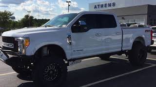 Custom 2017 Ford F250 XLT - Baby Bigfoot - Athens Auto Sports - Lifted, Powder Coat, Custom Bumpers