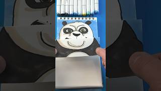 How to Draw a Kung Fu Panda Folding Surprise!! #kungfupanda #artlandhowtodraw #drawing #shorts
