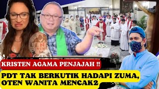 HEBOOH‼️MAKIN BANYAK JEMAAT YG SADAR SEGERA TINGGALKAN GEREJA, OTEN WANITA INTIMIDASI Ust ZUMA