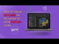 How to setup Visual Studio Code on windows and run Python code