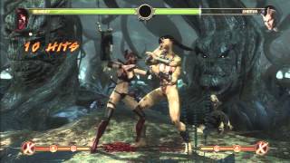 MK9-Skarlet Biggest Meterless And X-ray Combos