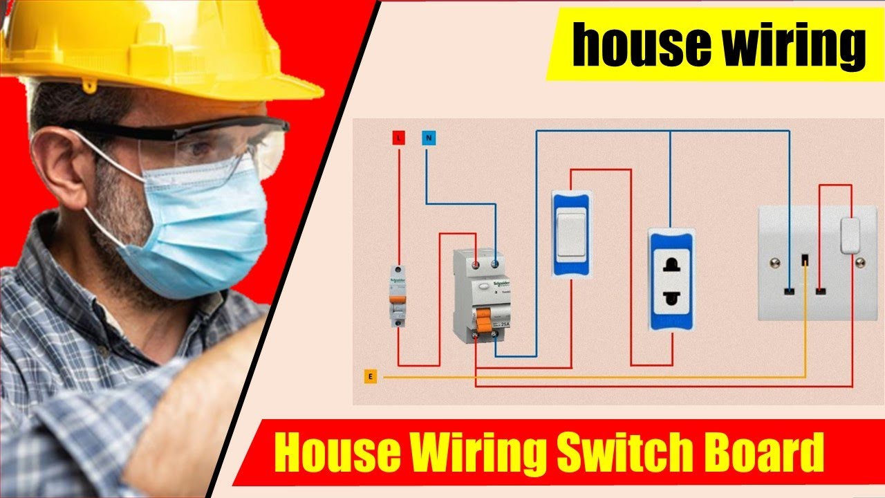 How To Make Electrical Switch Board Connection Diagram | House Wiring ...