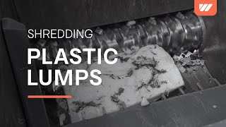 WEIMA WKS 1800 Hydro shreds lumps and plastic pipes