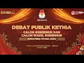 LIVE Debat Publik Ketiga Pilgub Sumut: Bobby Nasution vs Edy Rahmayadi