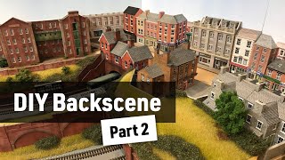 Finishing the DIY Town Backscene