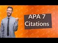 How to do APA 7 in text citations?