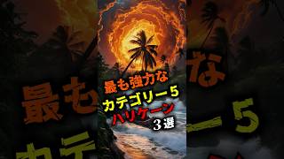 最も強力なカテゴリー5のハリケーン３選 #aianimation #雑学 #ハリケーン  #台風