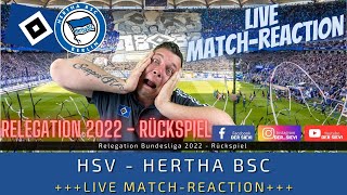 🔴LIVE: HSV - Hertha BSC 0:2 (1:2) | Relegation 2022 - Rückspiel | Match-Reaction | Hamburger SV