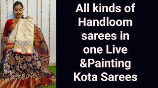 9177138493||Silk kota Sarees||Painting Sarees||Restocked my saree||summer special handloom sarees