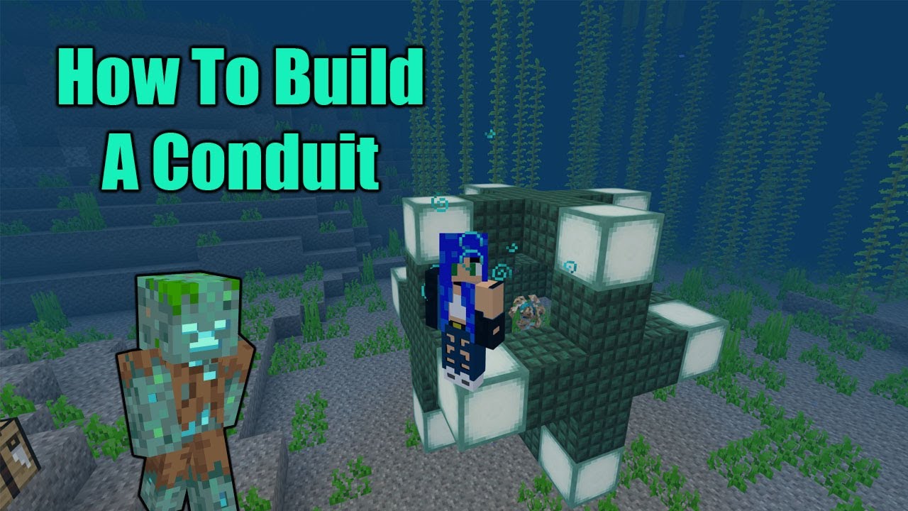 Minecraft Tutorial - How To Build A Conduit - YouTube