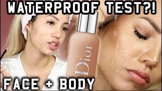 BRAND NEW | DIOR FACE & BODY FOUNDATION | WATER + WEAR TEST