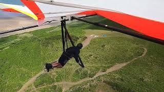 More fun at Rhossili on the fantastic Moyes Malibu 2 Hang glider