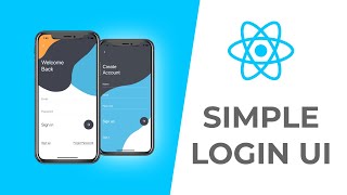 Simple Login UI - Using React Native - Speed Code Video #1