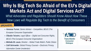 Webinar: Why Is Big Tech So Afraid of the EU's Digital Markets Act and Digital Services Act