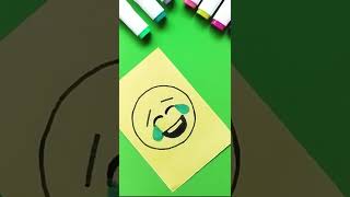 Emoji drawing art #satisfying  #emojichallenge  #emojimixing