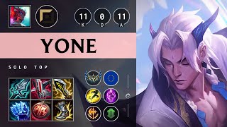 Yone Top vs Jax: Quadra Kill, Legendary - EUW Challenger Patch 14.18