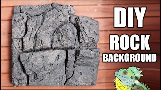 DIY 3D Rock Background For Reptiles!!