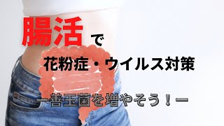 【腸活】花粉症・ウイルス対策には腸活！　- 善玉菌を増やそう！！-