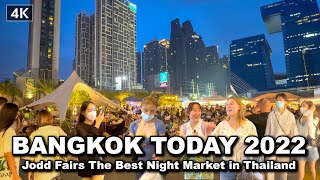 【🇹🇭 4K】The Best Night Market in Bangkok Thailand 2022 - Jodd Fairs Pha Ram 9