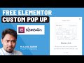 Free Elementor Popup Plugin - Best Free Elementor Pop Up Widget