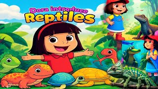 Reptiles with Dora |#reptiles #doratheexplorer #kidslearning #reading |@Fairy_talesfromus93