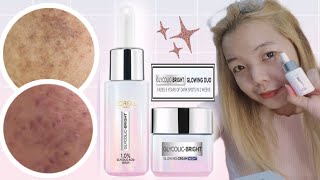 LOREAL GLYCOLIC BRIGHT SERUM|LOREAL GLYCOLIC BRIGHT CREAM|Product Impression ✨