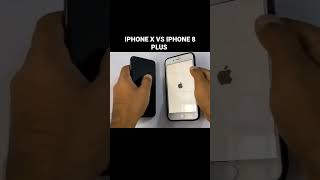 IPHONE X vs IPHONE 8 PLUS BOOTUP TEST #shorts