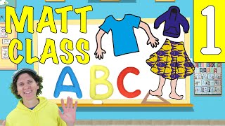 Preschool English Lesson with Matt - Number 1 - Clothing, Numbers, ABCs